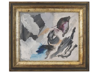 ITALIAN ABSTRACT OIL PAINTING SIGNED AFRO BASALDELLA