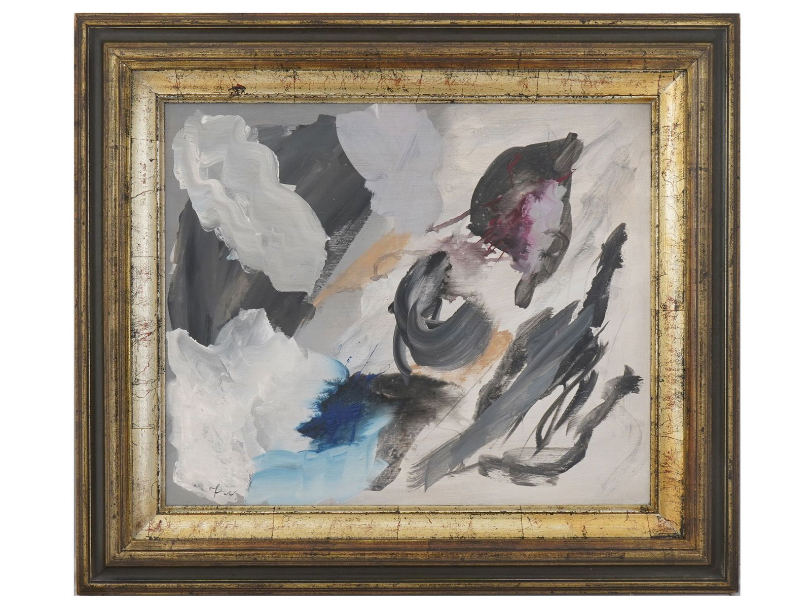 ITALIAN ABSTRACT OIL PAINTING SIGNED AFRO BASALDELLA (1 of 5)