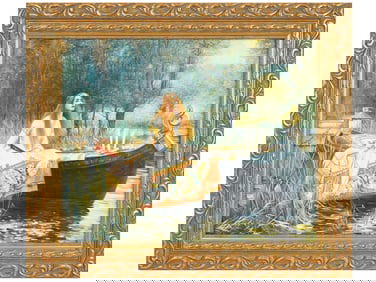 AFTER JOHN WILLIAN WATERHOUSE ENGLISH OIL PAINTING