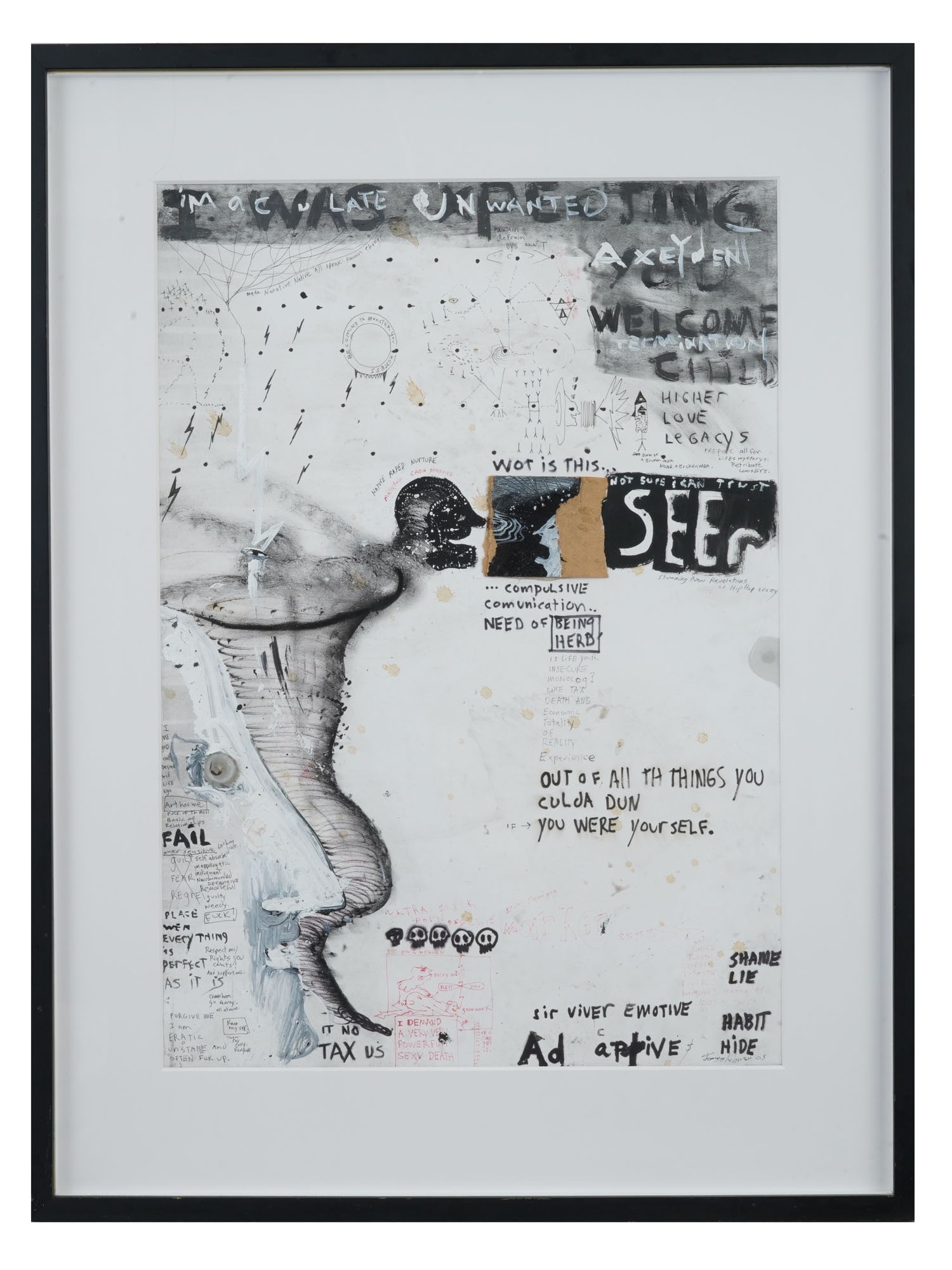 JAMES ROBINSON NEW ZEALAND MIXED MEDIA PAINTING (1 of 11)