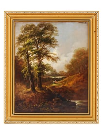 JOHN JOSEPH BARKER OF BATH ANTIQUE OIL PAINTING