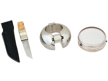 CARTIER MAGNIFYING GLASS JAPAN KNIFE DANSK DISPENSER