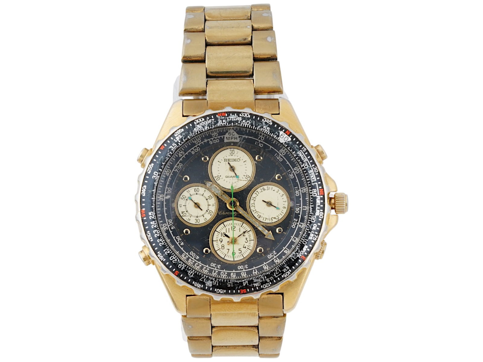 SEIKO CHRONOGRAPH WATER RESISTANT QUARTZ WRIST WATCH (1 of 7)