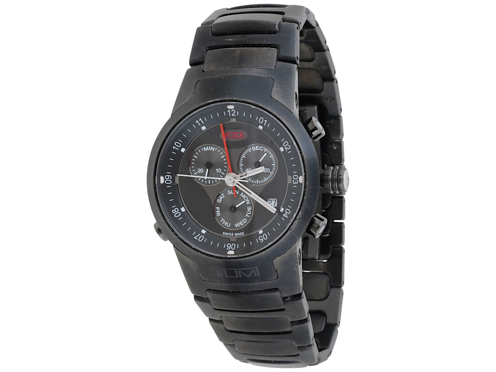 AMERICAN TUMI SAPPHIRE CRYSTAL MENS WRIST WATCH (1 of 4)