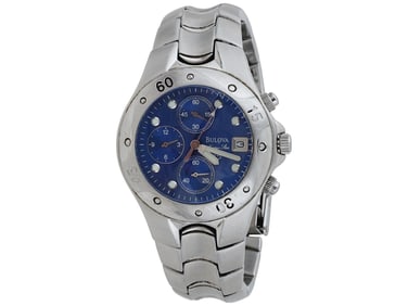BULOVA MARINE STAR STEEL CHRONOGRAPH WRISTWATCH
