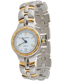 KRUG BAUMEN REGATTA 18K GOLD PLATED WRISTWATCH
