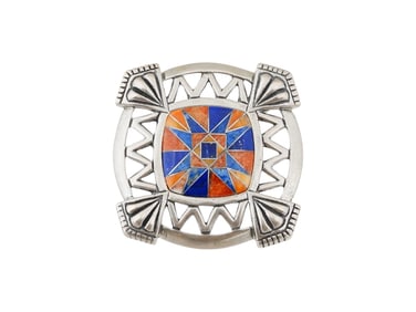 CAROLYN POLLACK STERLING SILVER BROOCH