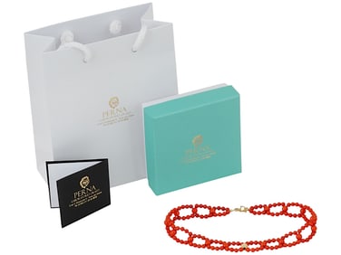 PACIFIC ISIDIDAE CORAL 18K GOLD CHOKER NECKLACE BY PERNA