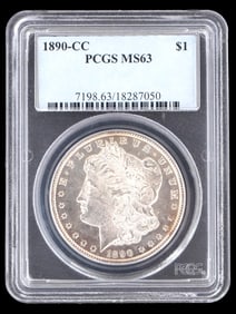 ANTIQUE 1890 US MINT SILVER MORGAN DOLLAR COIN