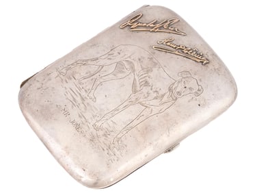 ANTIQUE GOLD AND SILVER ENGRAVED CIGARETTE CASE