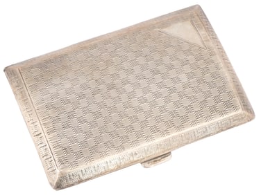ANTIQUE ENGLISH HENRY WILLIAMSON SILVER CIGARETTE CASE