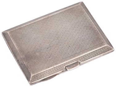 ANTIQUE ENGLISH CHESTER SILVER CIGARETTE CASE 1921