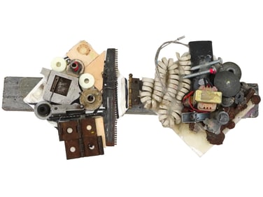 STUDIO D M WILDING FOUND OBJECT ABSTRACT SCULPTURE