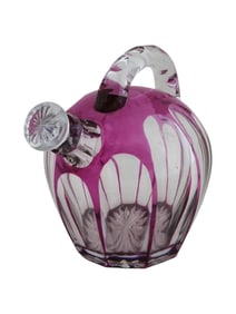 ART DECO ST LOUIS CRYSTAL CUT GLASS LIQUEUR DECANTER