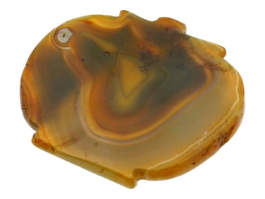 CHINESE AGATE MEDALLION FOR JEWELRY
