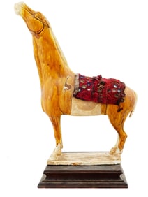 ANCIENT CHINESE TANG DYNASTY TERRACOTTA HORSE FIGURE