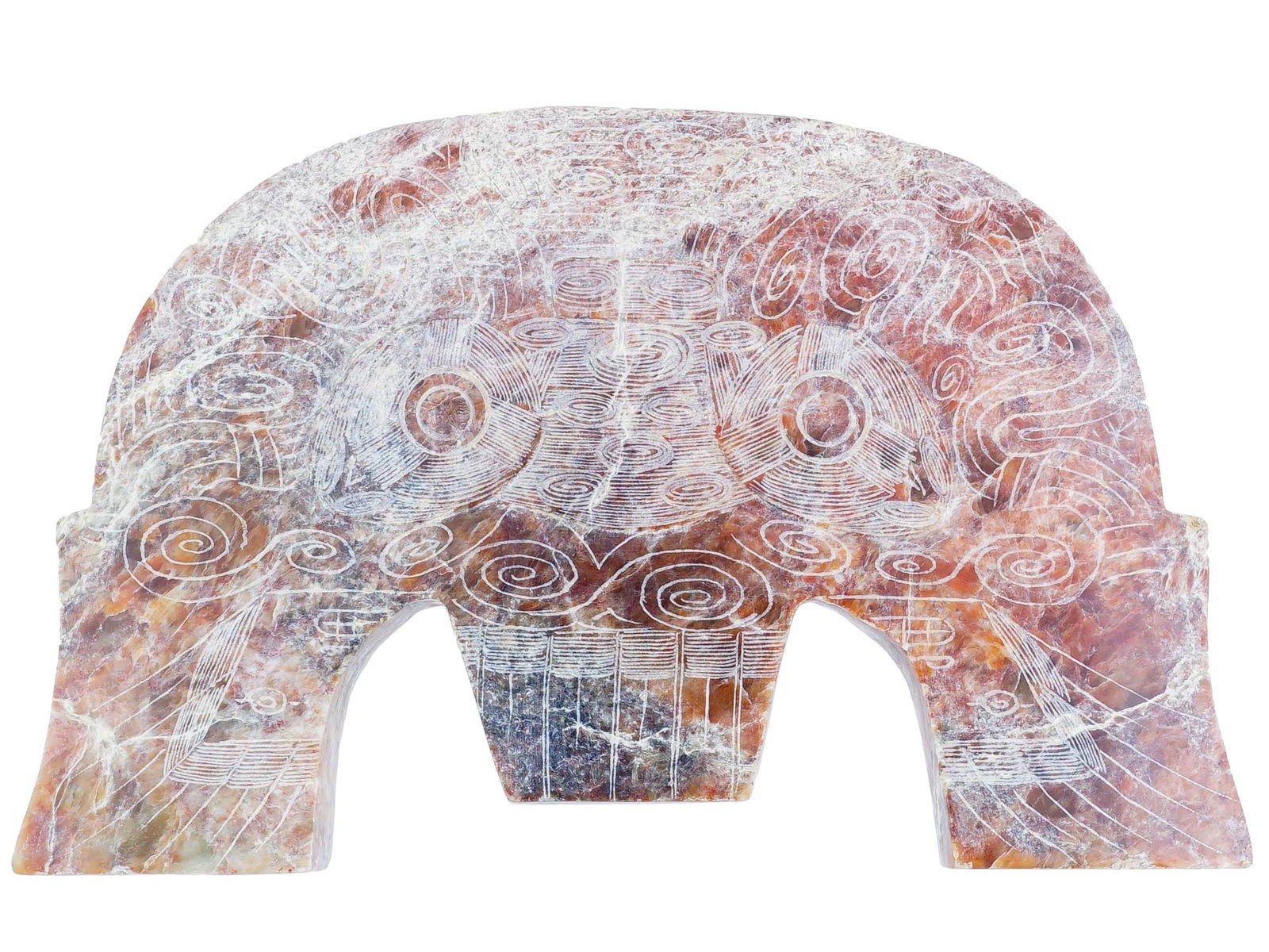 ANCIENT CHINESE LIANGZHU CULTURE JADE TRIDENT FIGURE (1 of 5)