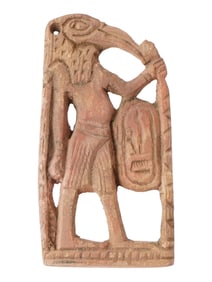ANCIENT EGYPTIAN CARVED STONE GOD THOTH PENDANT