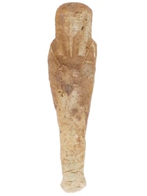 ANCIENT EGYPTIAN FAIENCE USHABTI FIGURE 20TH DYNASTY