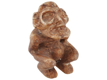 ANCIENT PRE COLUMBIAN TAINO ARAWAK STONE IDOL FIGURE