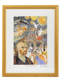 NELSON DE LA NUEZ SIGNED NUMBERED SERIOLITHOGRAPH