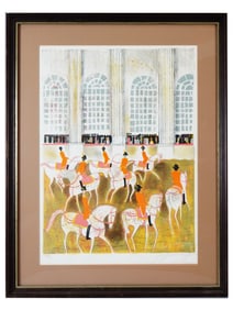 CLAUDE GROSPERRIN FRENCH COLOR LITHOGRAPH SIGNED