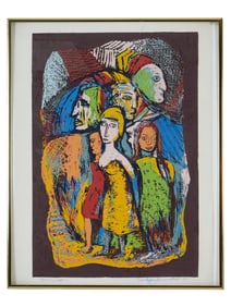 MARTIN ROSENTHAL AMERICAN ABSTRACT LITHOGRAPH