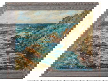 AMERICAN SEASCAPE OIL PAINTING BY GRACE CHAPIN
