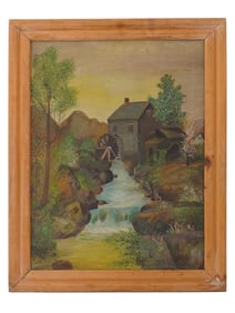AMERICAN LANDSCAPE OIL PAINTING SIGNED LILLIA RODEN