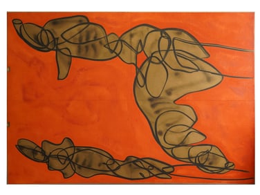 MIXED MEDIA PAINTING SIGNED PIERRE YVES LE DUC