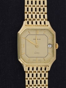 14K GOLD SWISS MADE GENEVE WRIST WATCH IOB