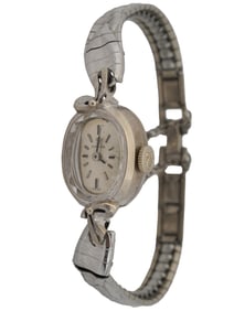 14K WHITE GOLD OMEGA LADIES JEWELRY WRIST WATCH