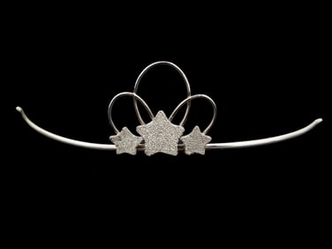 AMERICAN STERLING SILVER TIARA BY LUNT SILVERSMITHS