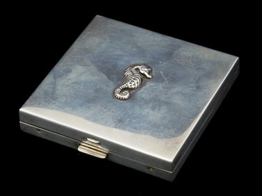 ANTIQUE TIFFANY AND CO STERLING SILVER COMPACT