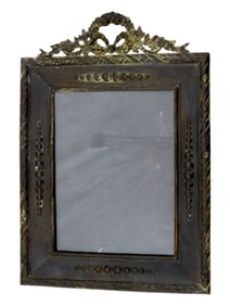 ANTIQUE EUROPEAN NEOCLASSICAL BRONZE PICTURE FRAME