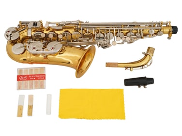 LAZARRO LZR360AS SAXOPHONE IN CASE WITH ACCESSORIES