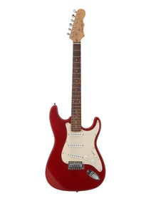 MAHAR RED SPARKLE STRAT STYLE ELECTRIC GUITAR