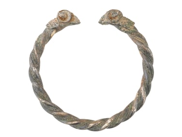 ANCIENT PERSIAN ACHAEMENID EMPIRE SILVER BRACELET