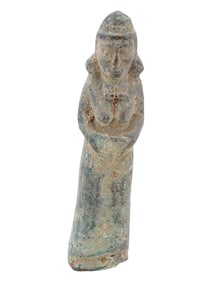 ANCIENT SUMERIAN BRONZE FEMALE SCULPTURE