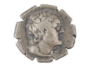 ANCIENT PTOLEMAIC EGYPT SILVER TETRADRACHM COIN