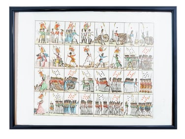 VINTAGE WAR 1812 PLAYING CARDS DESIGN PAINTING