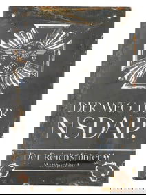 WWII NAZI GERMAN TYPE NSDAP PROPAGANDA STREET SIGN