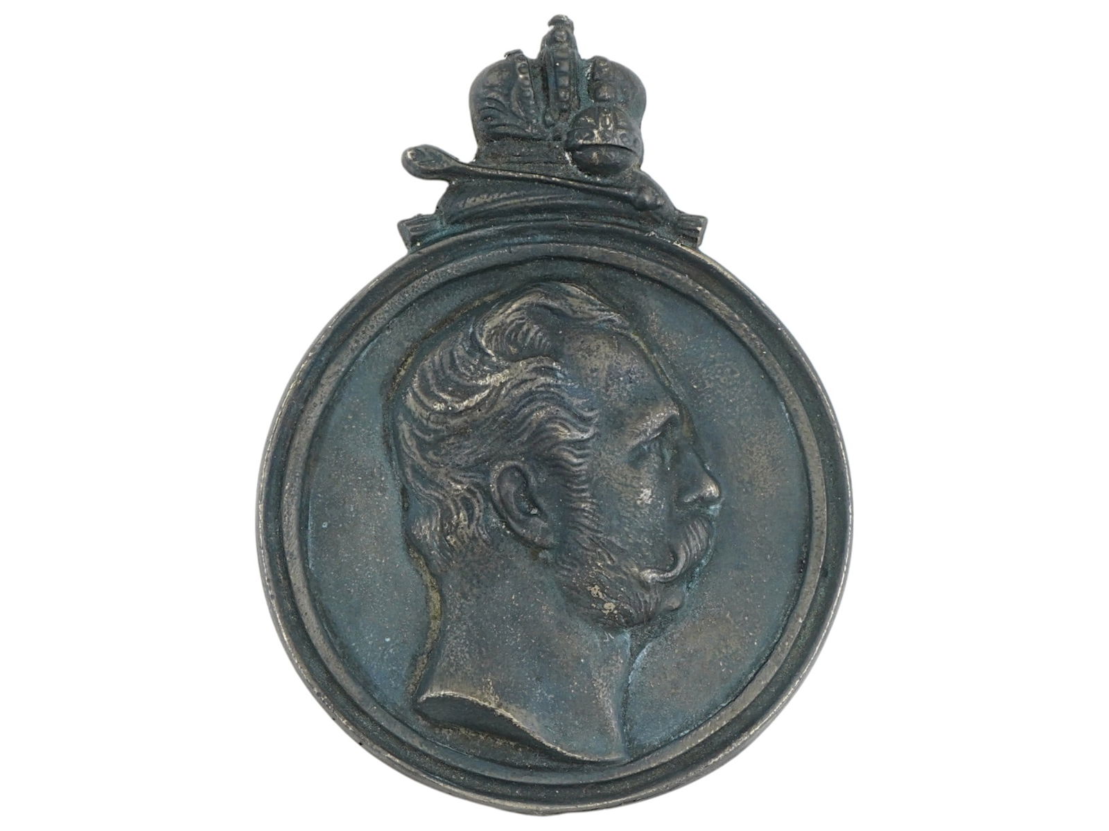 RUSSIAN BAS RELIEF PLAQUE TSAR ALEXANDER II PORTRAIT (1 of 4)