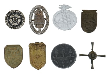 PRE WWII NAZI GERMAN THIRD REICH PROPAGANDA PIN BADGES