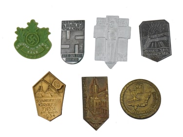 PRE WWII NAZI GERMAN THIRD REICH PROPAGANDA PIN BADGES