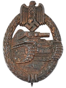 WORLD WAR II NAZI GERMAN THIRD REICH PANZER BADGE