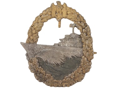 WWII NAZI GERMAN KRIEGSMARINE DESTROYER WAR BADGE