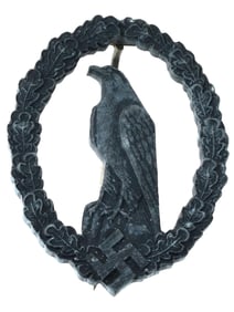 WWII NAZI GERMAN LUFTWAFFE FLYERS COMMEMORATIVE BADGE
