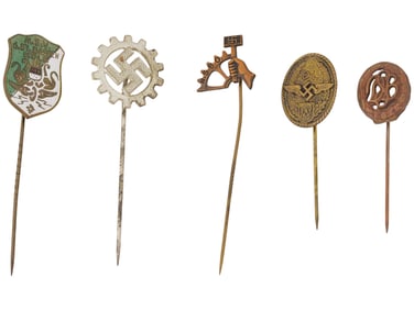 GROUP OF WORLD WAR II NAZI GERMAN THIRD REICH STICKPINS