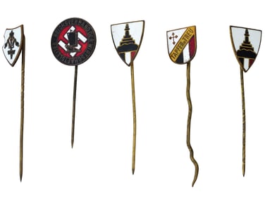 GROUP OF WORLD WAR II NAZI GERMAN THIRD REICH STICKPINS